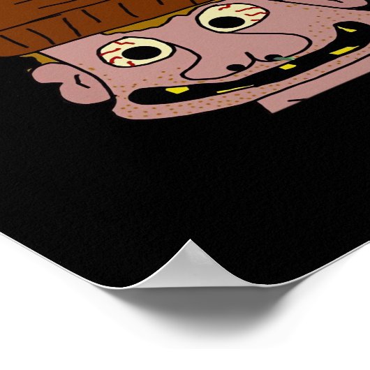 Peekabo Weird Man Poster (Ecke)