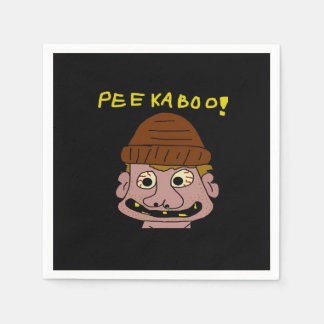 Peekabo Weird Man Serviette