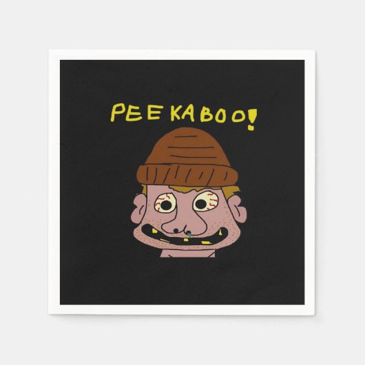 Peekabo Weird Man Serviette (Vorderseite)
