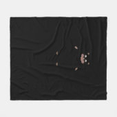 Peekabo (weiß) fleecedecke (Vorderseite (Horizontal))