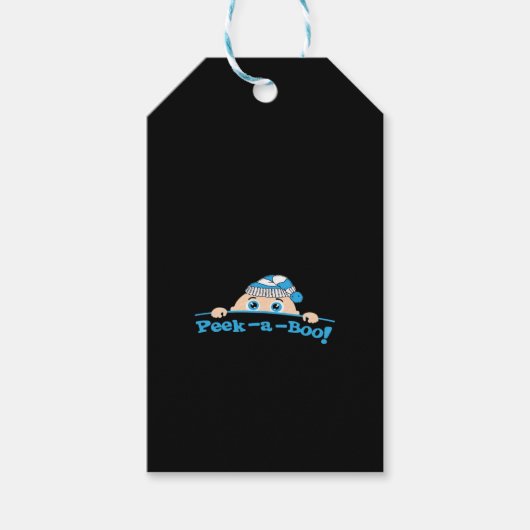 Peekaboo Angepasst Geschenkanhänger (Vorderseite)