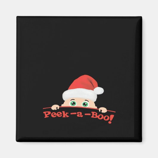 Peekaboo Angepasst Magnet (Vorne)