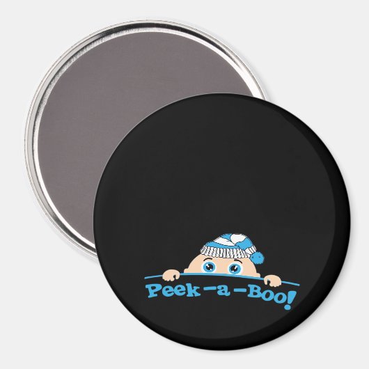 Peekaboo Angepasst Magnet (Vorderseite/Rückseite)