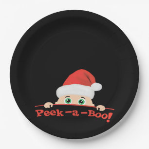 Peekaboo Angepasst Pappteller