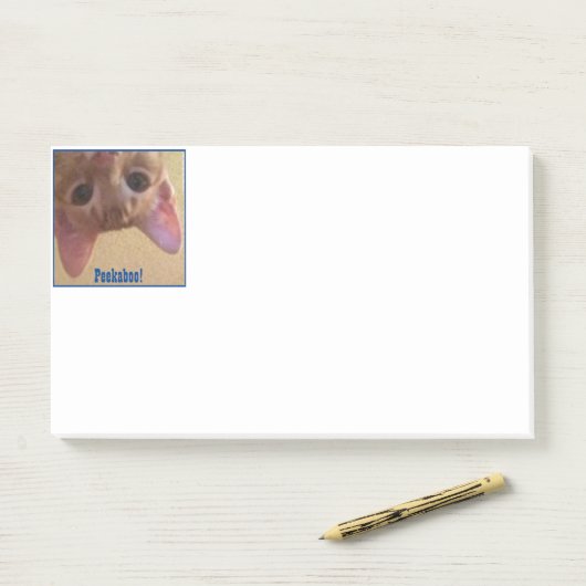 Peekaboo! Archie sieht dich! Post-it Klebezettel (Auf Schreibtisch)