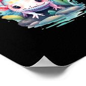 Peekaboo Axolotl Poster (Ecke)