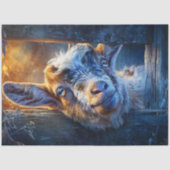 Peekaboo Barn Door Baby Goat Portrait Seidenpapier (Vorderseite)