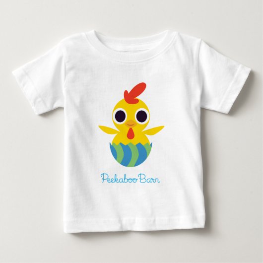 Peekaboo Barn Oster | Bandit the Chick 2 Baby T-shirt (Vorderseite)