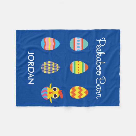 Peekaboo Barn Oster | Ostereier Fleecedecke (Vorderseite (Horizontal))