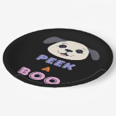 Peekaboo Basic Design Pappteller (Schrägansicht)