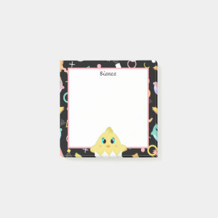 Peekaboo Black Baby Chick Post-it Klebezettel