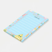 Peekaboo Blue Baby Chick Notes Post-it Klebezettel (angewinkelt)