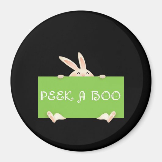 Peekaboo Bunny Magnet (Vorne)