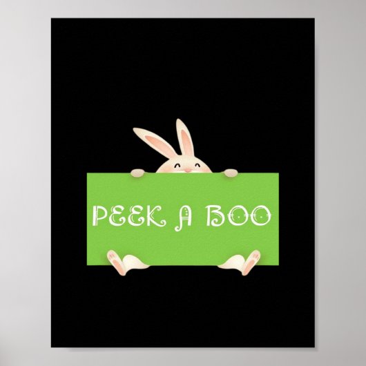 Peekaboo Bunny Poster (Vorne)