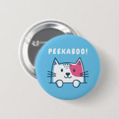 Peekaboo Cat Button (Vorne & Hinten)