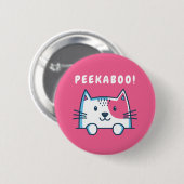 Peekaboo Cat Button (Vorne & Hinten)