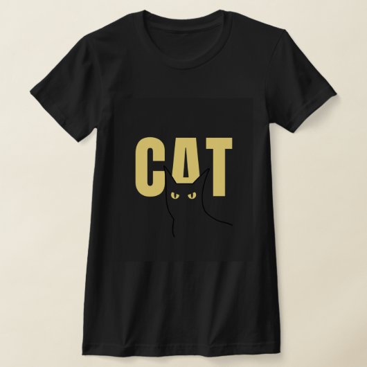 Peekaboo Cat - Whimsical Wordplay T-Shirt (Ablage )