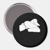 Peekaboo Classic Funny Magnet (Vorderseite/Rückseite)