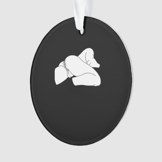 Peekaboo Classic Funny Ornament (Vorderseite)