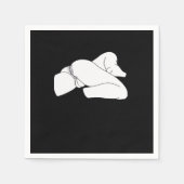 Peekaboo Classic Funny Serviette (Vorderseite)