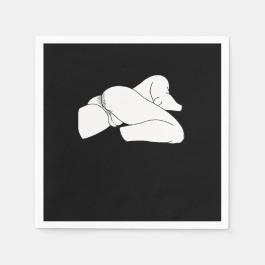 Peekaboo Classic Funny Serviette (Vorderseite)