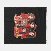 Peekaboo Cozy Herbst Fleecedecke (Vorderseite (Horizontal))