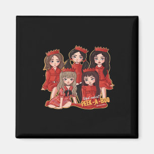 Peekaboo Cozy Herbst Magnet