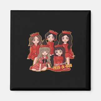 Peekaboo Cozy Herbst Magnet