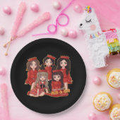 Peekaboo Cozy Herbst Pappteller (Party)