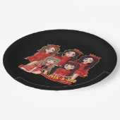 Peekaboo Cozy Herbst Pappteller (Schrägansicht)