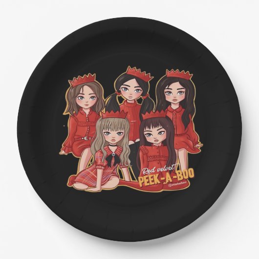 Peekaboo Cozy Herbst Pappteller (Vorderseite)