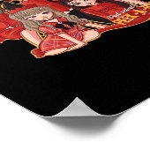 Peekaboo Cozy Herbst Poster (Ecke)