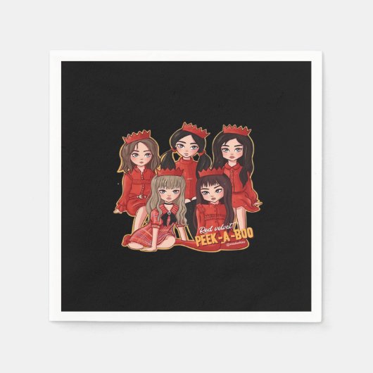 Peekaboo Cozy Herbst Serviette (Vorderseite)