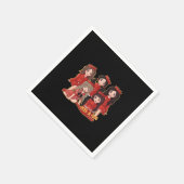 Peekaboo Cozy Herbst Serviette (Ecke)