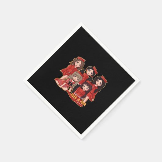 Peekaboo Cozy Herbst Serviette (Ecke)