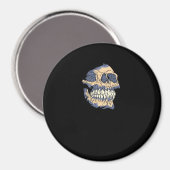 Peekaboo Death Skull Magnet (Vorderseite/Rückseite)