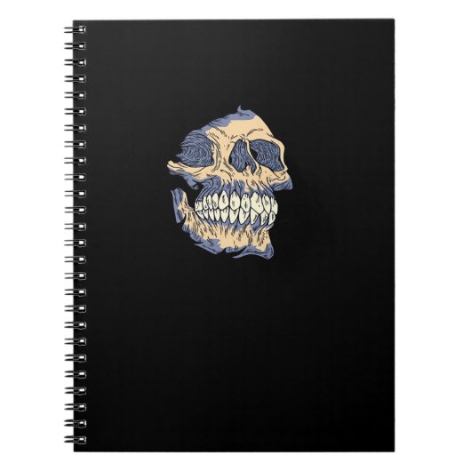 Peekaboo Death Skull Notizblock (Vorderseite)