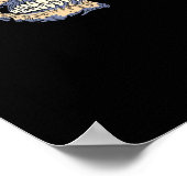 Peekaboo Death Skull Poster (Ecke)