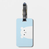 Peekaboo-Eisbär-Gepäckanhänger Gepäckanhänger (Rückseite vertikal)