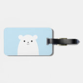 Peekaboo-Eisbär-Gepäckanhänger Gepäckanhänger (Rückseite horizontal)