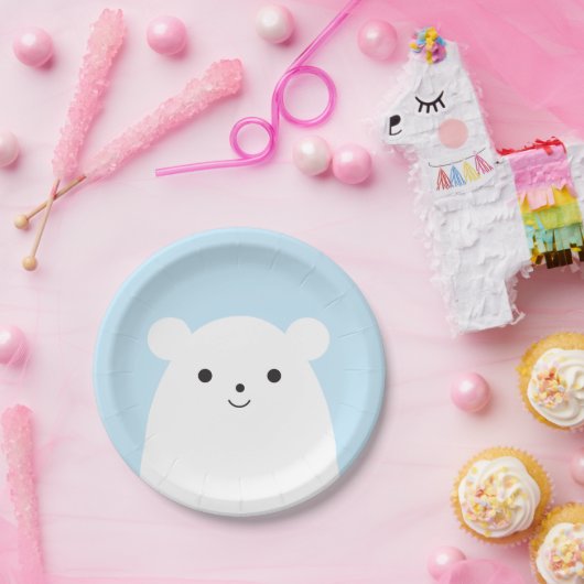 Peekaboo-Eisbär-Pappteller Pappteller (Party)
