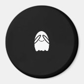 Peekaboo Funny Slogan Magnet (Vorne)