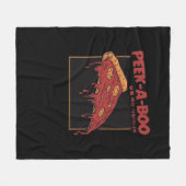 Peekaboo Funny Zitat Fleecedecke (Vorderseite (Horizontal))