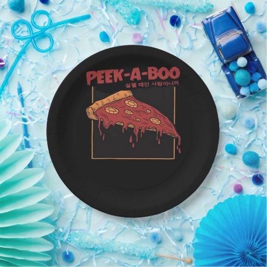 Peekaboo Funny Zitat Pappteller (Party)