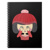 Peekaboo Girl Sloth Design Notizblock (Vorderseite)
