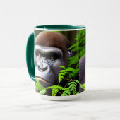 Peekaboo Gorilla, Combo-Kaffee-Tasse Tasse (Vorderseite Links)