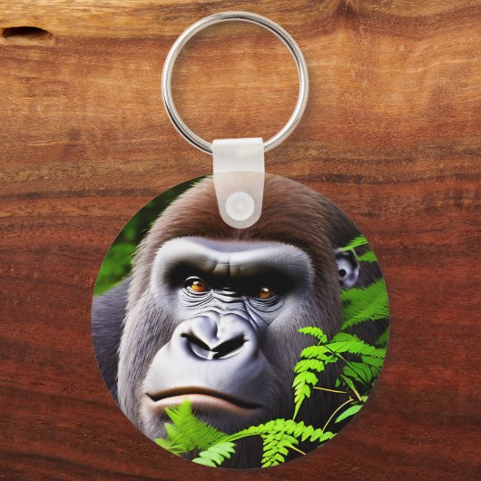 Peekaboo Gorilla, Keyring Schlüsselanhänger (Vorderseite)
