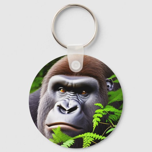 Peekaboo Gorilla, Keyring Schlüsselanhänger (Rückseite)
