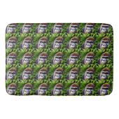 Peekaboo Gorilla, Memory Foam Bathmat Badematte (Vorderseite)