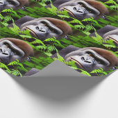 Peekaboo Gorilla, Wrapping Paper Geschenkpapier (Ecke)